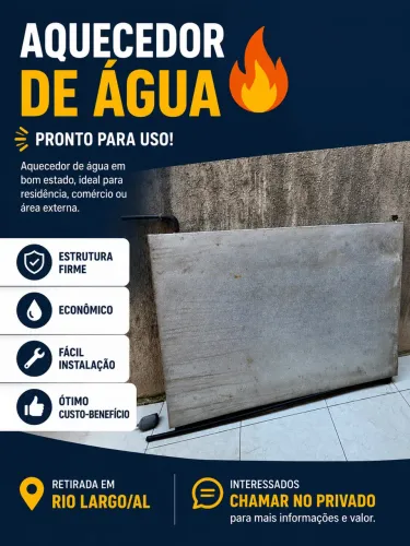 Placa aquecedor de Água em Ótimo Estado - Pronto para Uso!