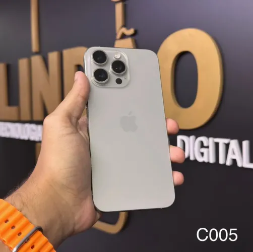 LOJA FÍSICA. IPHONE 15 PRO MAX 256GB NATURAL | TODO ORIGINAL COM GARANTIA LINDAO