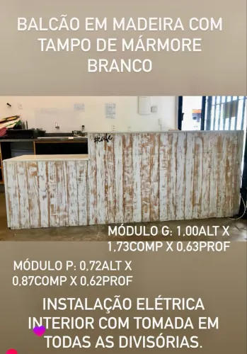 Balcão para comércio 