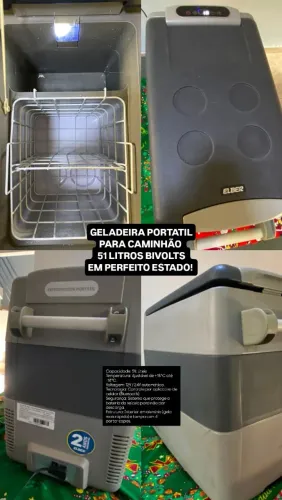 GELADEIRA PORTATIL ELBER 51LITROS