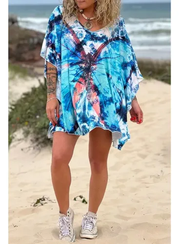 Kaftan Sto.Daime estampa borboleta