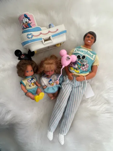 Lote Bonecos Família Coração Disneyland 1989 Mattel Vintage Antigo