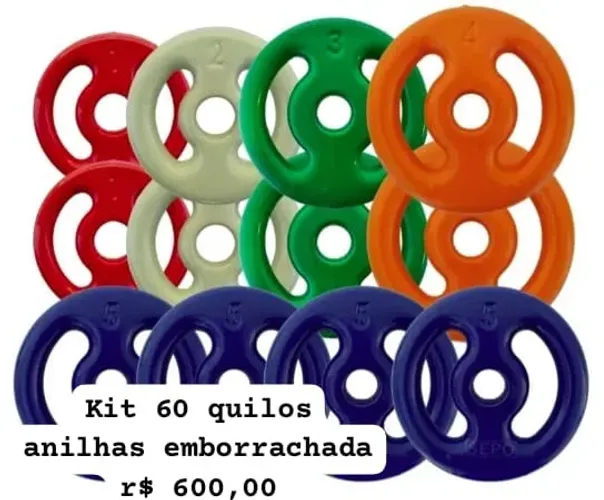 Kit anilhas 60 Kg