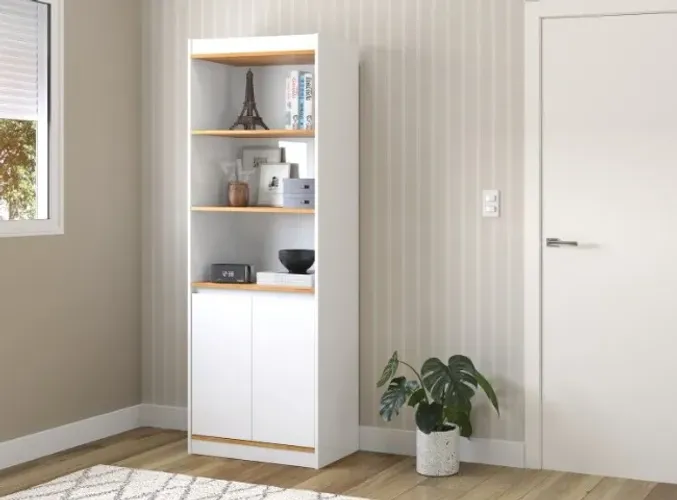 Armario Encanto 2P Branco.Cinamomo - Entrega Rápida