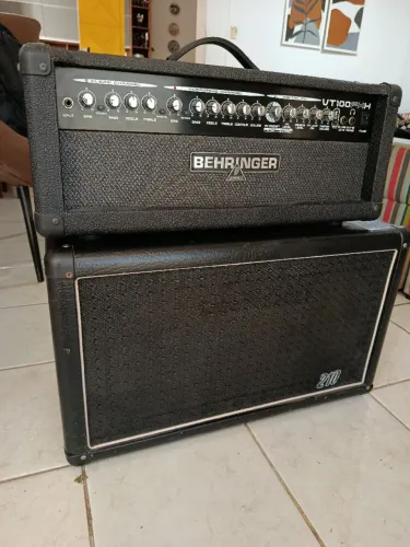 Amplificador Cabeçote Behringer 100w + Gabinete Meteoro para Guitarra