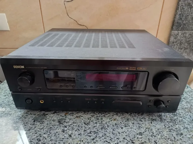 Vendo receiver Denon AVR 884 Receptor Surround AV de 6.1 canais, com manual. LEIA.
