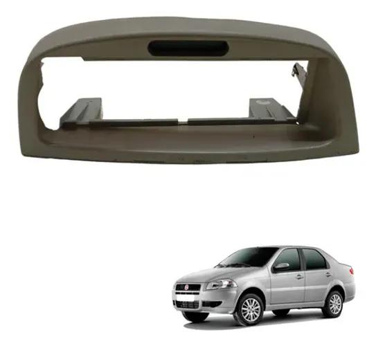Moldura Painel Radio Fiat Siena Palio Strada 1.0 2008 2009