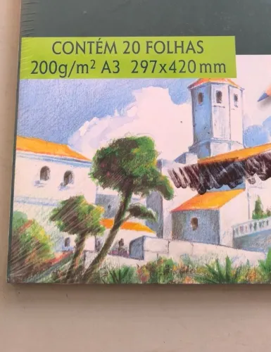 Blocos de Desenho Canson Branco 200g/m² e Papel Manteiga 40g/m²