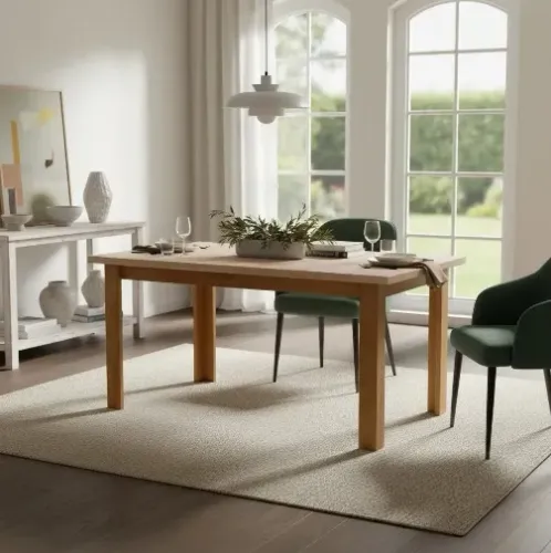 Mesa Jantar Resistente Madeira Maciça Sala Cozinha 160x82cm