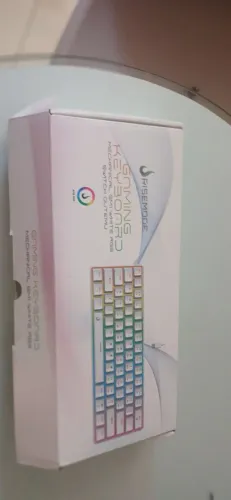 Teclado mecânico Rise Mod Branco Rgb