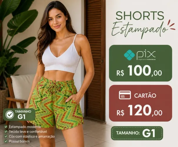 Short feminino 
