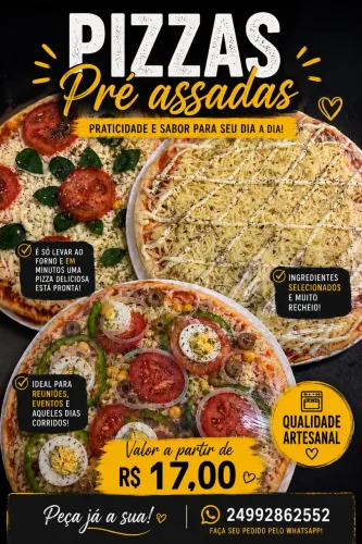Pizza Pré Assada 