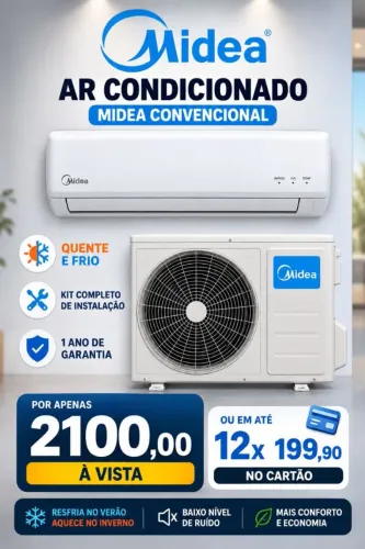 VENDO AR CONDICIONADO MIDEA 12 MIL BTUS