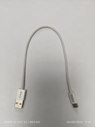 Cabo USB tipo C 30cm kaidi 2.4A