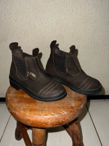 Bota de couro, infantil