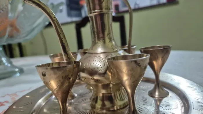 Conjunto de chá bronze