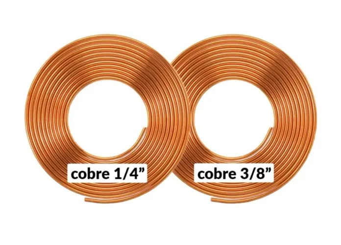 Tubo de Cobre 15M 1/4 e 3/8.
