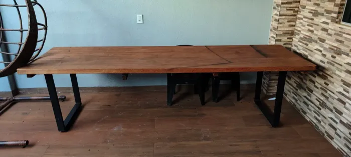 Mesa de madeira 3,0 mtrs