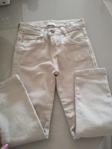 Calça infantil skinny bege