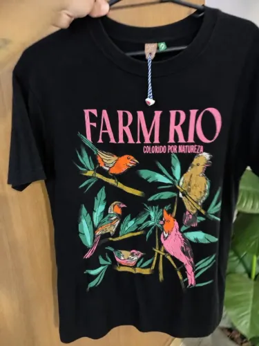 Blusa T-shirt da Farm tamanho P