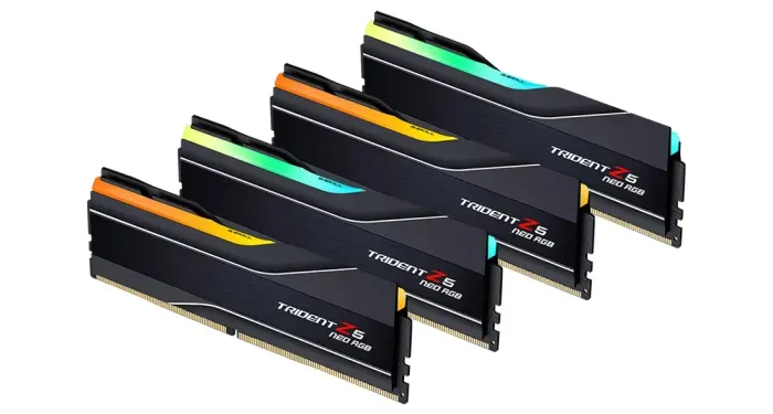 G.Skill 256gb 6000 mhz CL36 Trident Z5 Neo RGB DDR5 (4x64gb) memória AMD