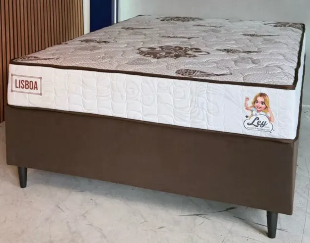 Cama box casal padrao ley colchoes molas ensacadas em Oferta !