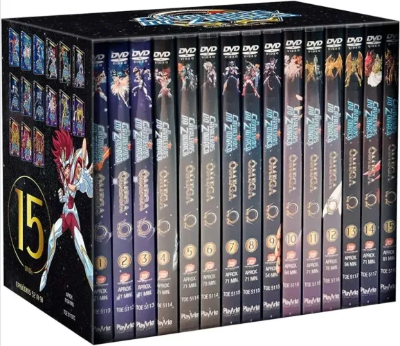 Dvd box Cavaleiros do Zodíaco Ômega segunda temporada completa