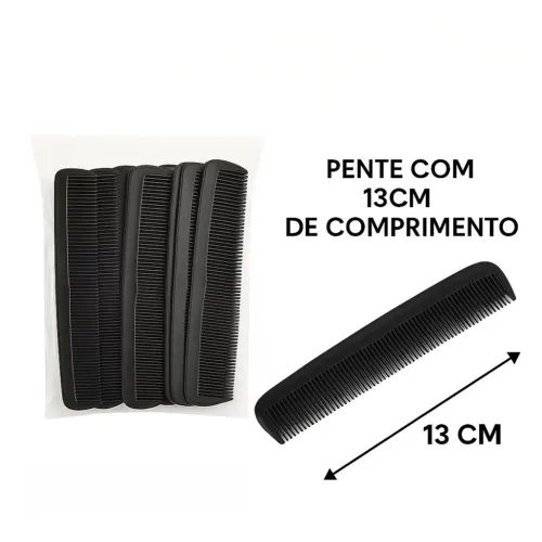 Pente de plástico de bolso 13cm