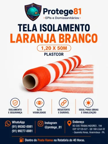 Tela isolamento laranja
