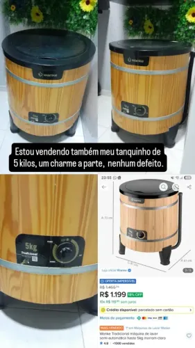 Tanquinho de lavar roupa