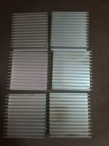 Kit 6 Dissipador Calor Aluminio Largura 10cm X 10cm Comprimento