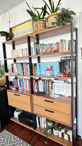 Estante Industrial Contemporânea com Gavetas