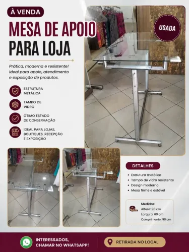 Mesa de apoio loja