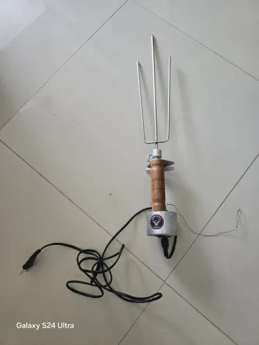 Espeto de churrasco giratório 