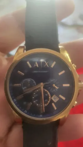 Relógio Armani cronógrafo ponteiros funcionais