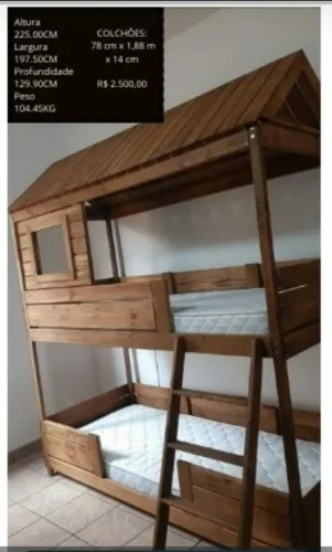 Beliche c colchões TOK STOK