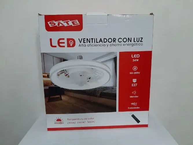 Ventilador de Teto com luz de led 34W