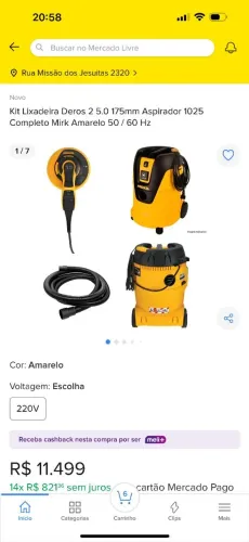 Aspirador e extratora de pó e água e lixadeira