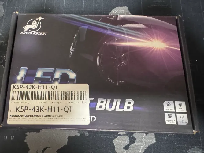 Lâmpada LED Farol Dawn Knight Plus 4300K H1 H7 H11 | LED Automotivo | Nova