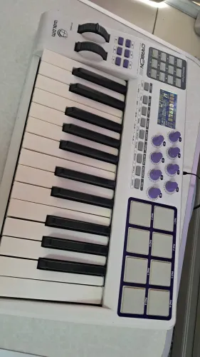 Teclado controlador midi USB 25 teclas grandes Waldman Carbon Amw Panda m-audio Akai 