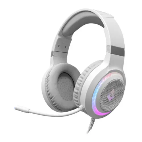 Headset Gamer Mancer Twilight, Rainbow, Drivers 50mm, Branco, Novo, Lacrado