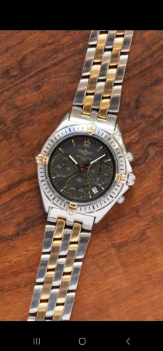 Breitling Sextant - aço e ouro