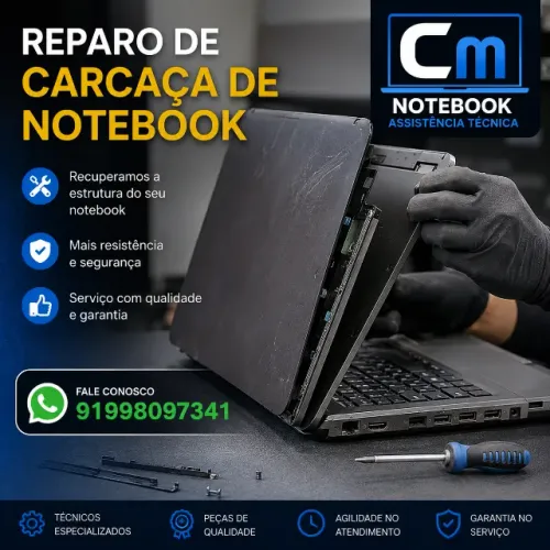 REPARO DE CARCAÇA DE NOTEBOOK - CONSERTO PROFISSIONAL