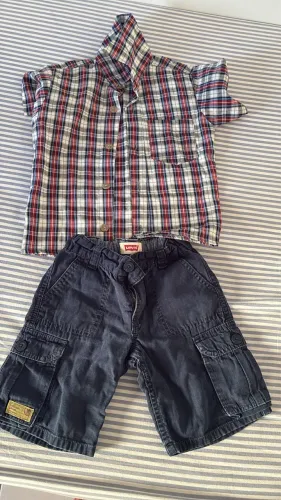 Vendo bermuda LEVI?S infantil usada só pelo meu filho