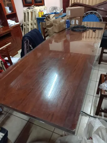 Mesa de jantar colonial antiga 12 lugares madeira maciça 