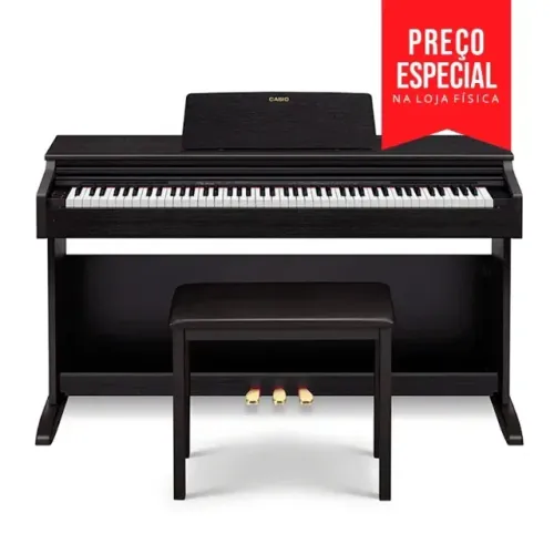 Piano Digital Casio Celviano Ap-270 Preto Com Móvel E Banco Ultima Peça Promoção Loja RJ