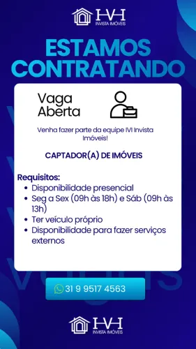 ESTAMOS CONTRATANDO - CAPTADOR(A) DE IMÓVEIS