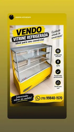 Vende-se freezer balcão refrigerado