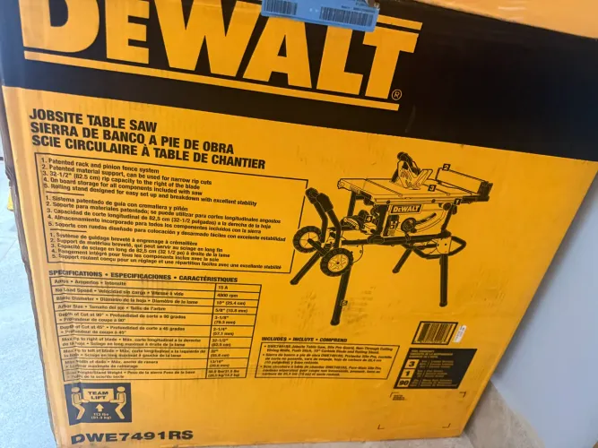 Dewalt Serra de mesa DWE7491RS
