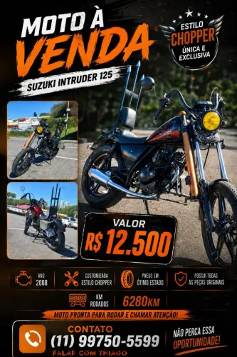 Vendo Intruder 125 customizada
